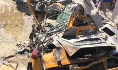 Breaking : Train Crushes Truck, ‘Keke NAPEP’ In Kano