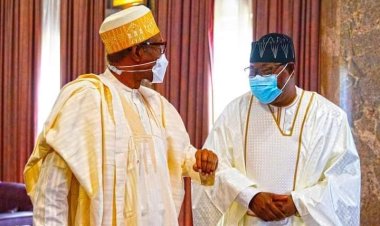 IN PIC'S: President Muhammadu Buhari receives Former President of Benin Republic H.E Dr. Boni Yayi in a private audience at the State House Abuja Photos; Sunday Aghaeze. Jan 25th 2022