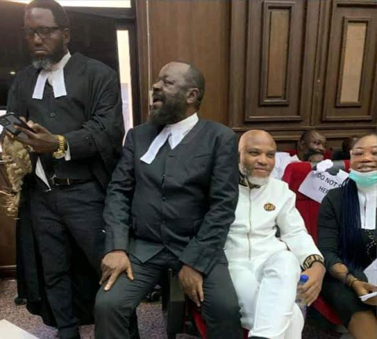 IPOB: FG Amends Charge Against Kanu From 7 To 15.