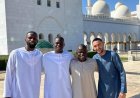IN PICS: Chelsea players, Antonio Rudiger, Malang Sarr, N'Golo Kanté and Hakim Ziyech, performs Jumma'at Prayer at Sheikh Zayed Mosque in Abu Dhabi, United Arab Emirates.