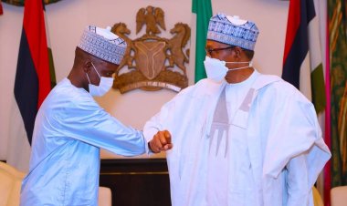 PRESIDENT BUHARI BIDS SENEGAL AMBASSADOR GOODBYE, CONGRATULATES COUNTRY ON AFCON VICTORY