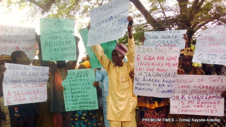 We’re Under Siege Of Land Grabbers, Ogun Community Cries Out