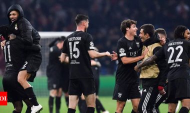 Champions League: Benfica Stun Ajax To Reach Quarter-Finals