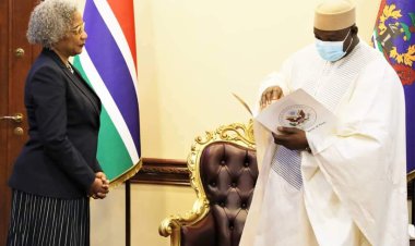 President Barrow Receives Letters of Credence of the New US Ambassador