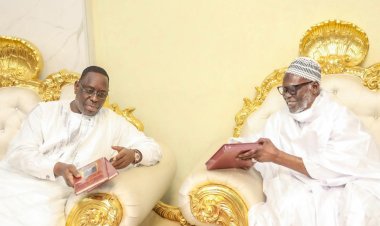 Private visit: Macky Sall received in Touba by Serigne Mountakha (photos)