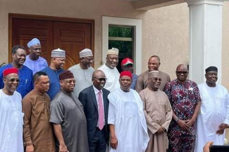 Former Vice President, Atiku Abubakar, visits Governor Wike in Abuja ...