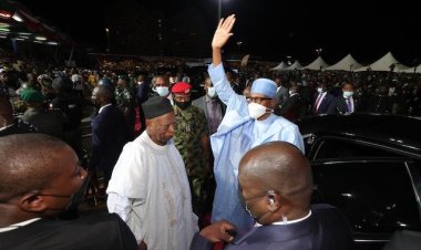 Buhari Leaves Venue Of APC Convention