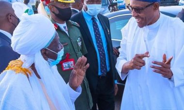 PRESIDENT BUHARI ARRIVES DAURA FOR EID- EL- KABIR