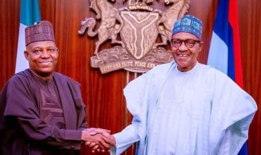 I Wish You The Best,’ Buhari Tells Shettima After Unveiling As APC VP Candidate