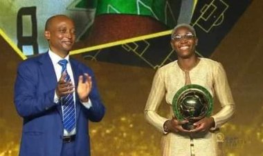 OFFICIAL: Oshoala Wins Record Fifth African Women’s Player Of The Year Award