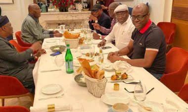 PHOTOS: Atiku Dines With Wike In London