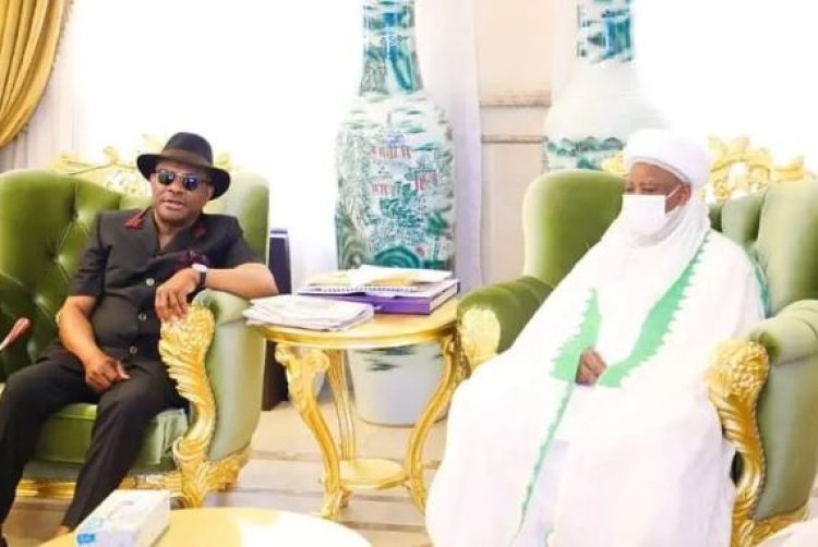 PHOTOS: Wike Hosts Sultan Of Sokoto