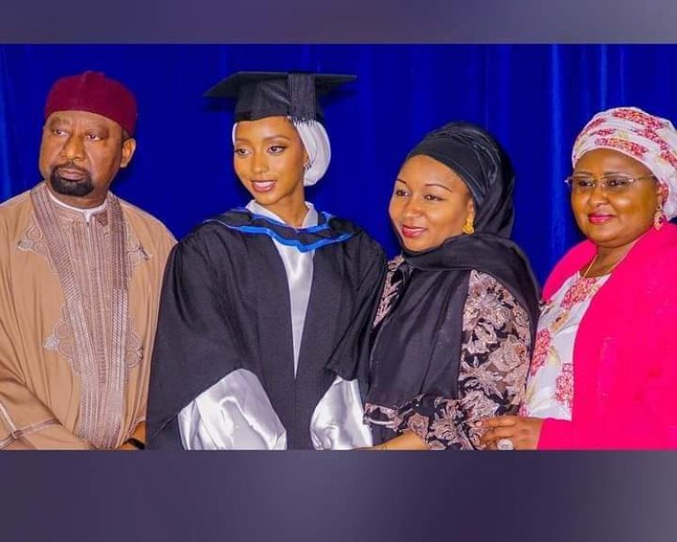 PHOTOS: Buhari’s Daughter-In-Law Bags First Class From UK Varsity