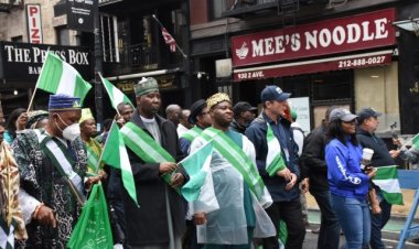 Independence: Nigerians Close Down New York Street With Parade