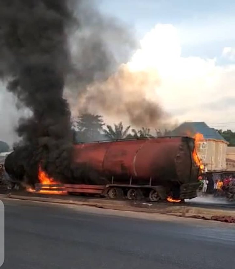 Houses, Shops, Cars Others Burnt In Edo Tank Explosion