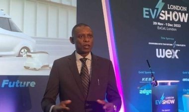 Jelani Aliyu speaks at London EV Show, says Africa can’t advance rapidly without Electric Vehicles