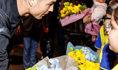 PHOTOS: Moment Ronaldo Landed In Saudi Arabia For Al Nassr Deal