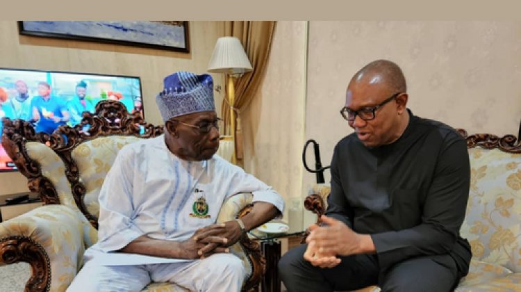 2023: Tweeps React As Obasanjo Endorses Peter Obi