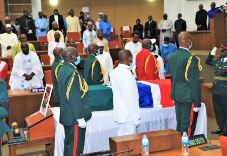 Gambia:Tears flow as nation bids farewell to VP Joof