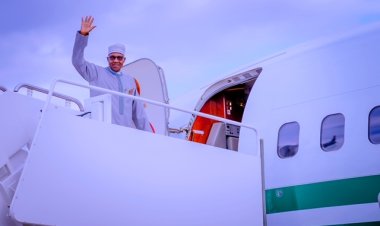 Buhari departs Abuja for 36th AU Summit in Addis Ababa