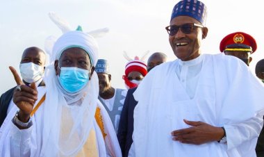 Buhari arrives Katsina ahead of Saturday’s presidential election