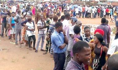 AMAC: INEC officials yet to arrive at polling units despite high voter turnout