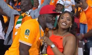 VIRAL VIDEO: Ivorian Fan Apologises To Wife, Children For Wooing Lady