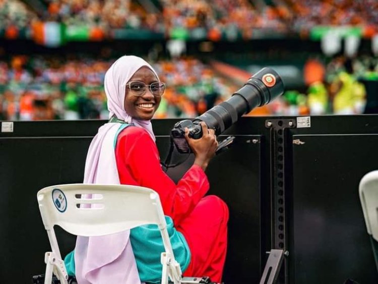 She shoots … but can Gambia’s trailblazing female photographer score a place at the World Cup?
