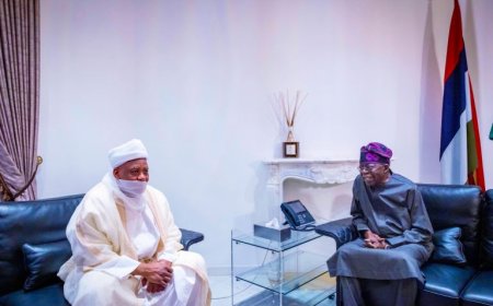 PHOTOS: Tinubu hosts Sultan at Presidential Villa