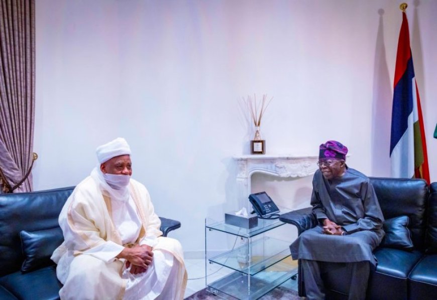 PHOTOS: Tinubu hosts Sultan at Presidential Villa